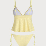 Kollane – Elegantne tankini komplekt