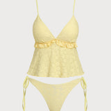 Kollane – Elegantne tankini komplekt