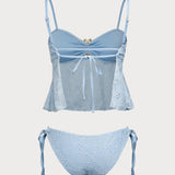 Sinine Lilleline – Elegantne tankini komplekt