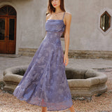 Sinine Jakardi – Elegantne maxi kleit