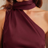 Veinipunane – Elegantne maxi kleit